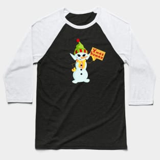 Alien Xmas Baseball T-Shirt